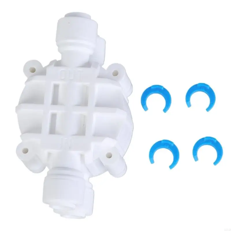 A2UD 1/4 дюйма Tube 4 -Way Port Auto Выключите клапаны с толкающими фитингами для обратных осмосов
