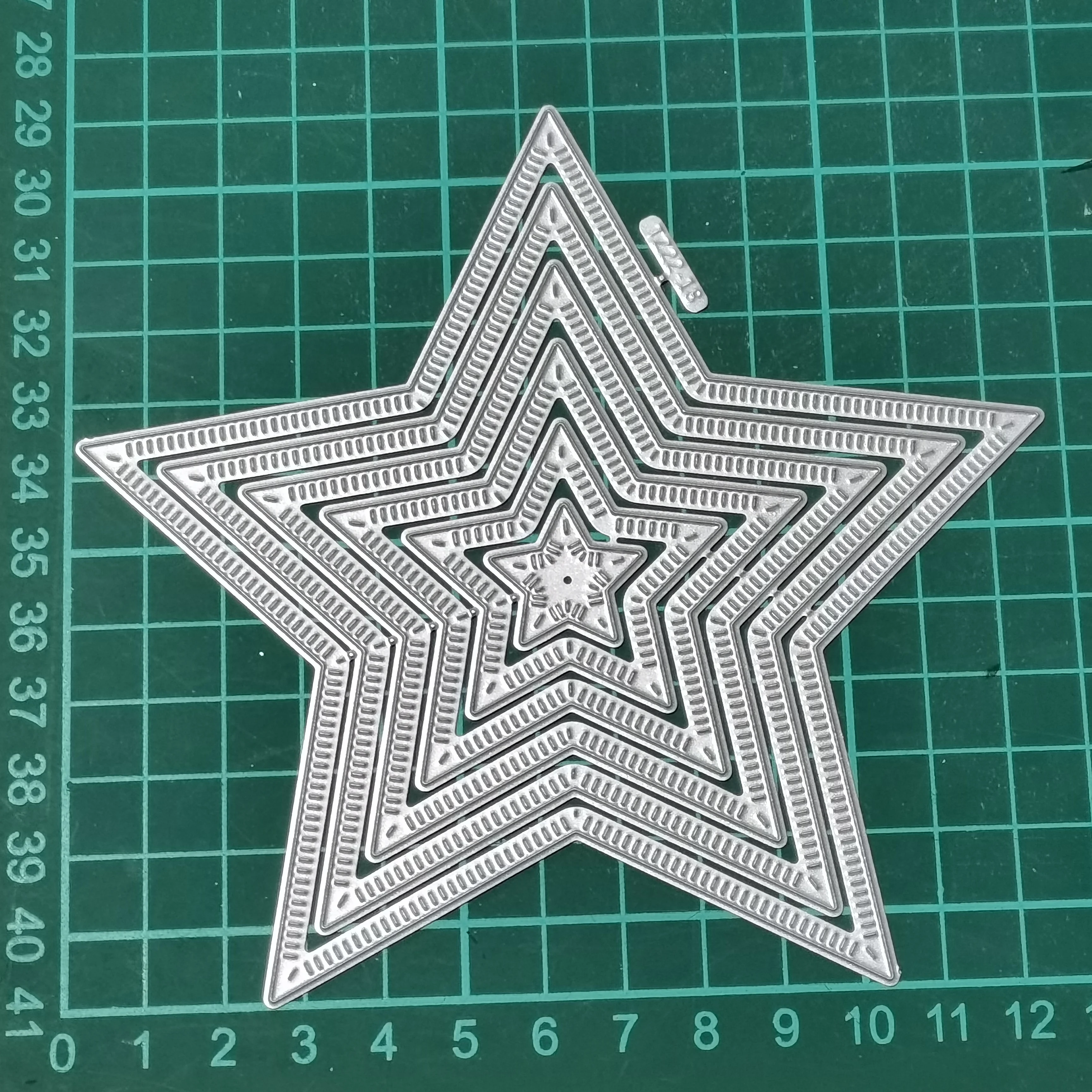 PUPPY STAMP Five-pointed Star Shape Metal Cutting Dies Scrapbook Decoration Embossing Template Diy Greeting Card Blade Punch