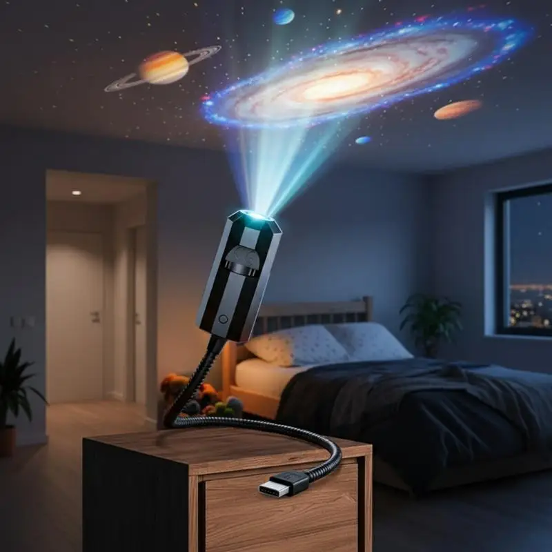 New Hot sale USB Starry Sky Projector Light 8 Starry Sky Projections Photo Background Decoration Light Room Night Light