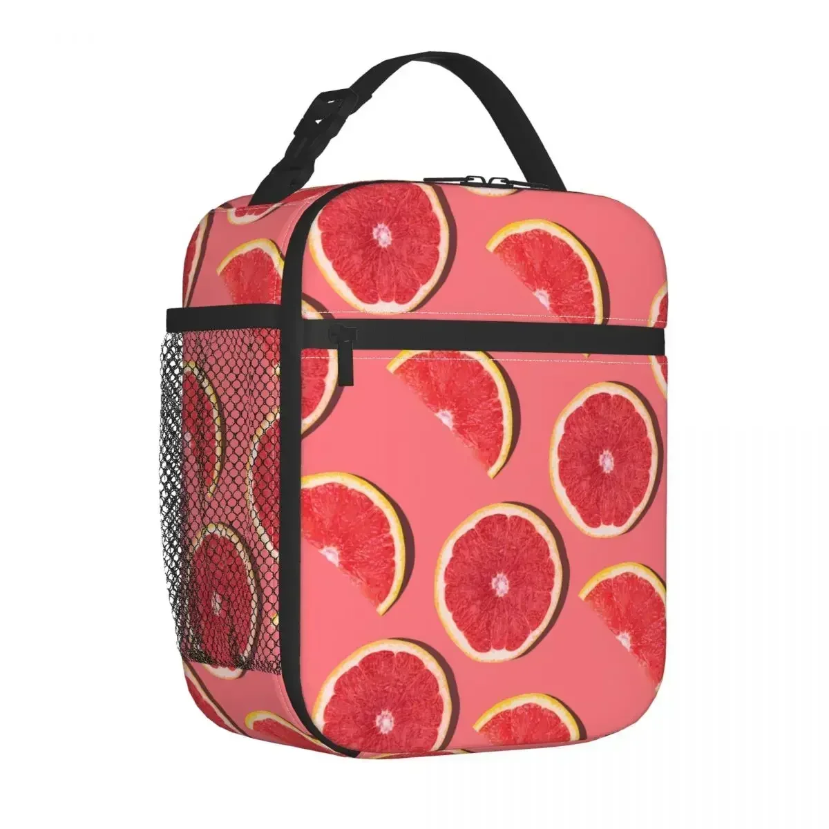 Fresh Red Grapefruit Merch Insulated Lunch Bag Work Food Box Portable Unique Design Cooler Thermal