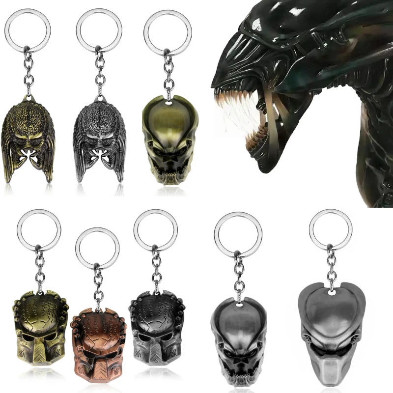 Avp Alien V Predator Covenant Keychains Alien Xenomorph Queen Prometheus Metal Charm Keyring Vintage Movie Jewelry Navidad Gifts