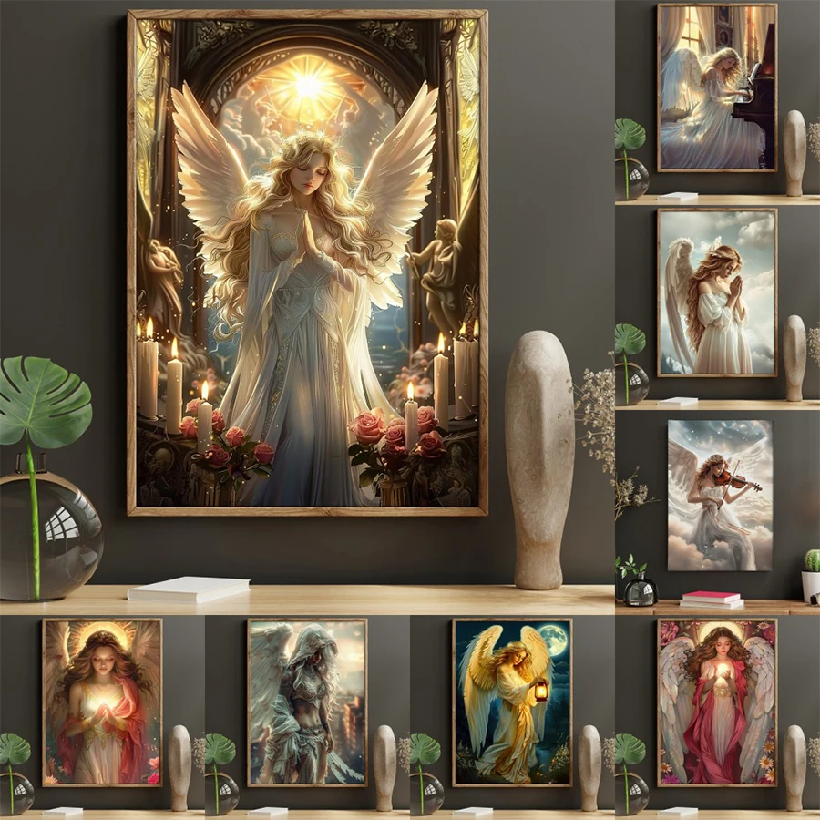 Diamond Painting Dreamy Abstract Art Angel Woman 5d Diamond Embroidery Full Diamond Mosaic Cross Stitch Decoration