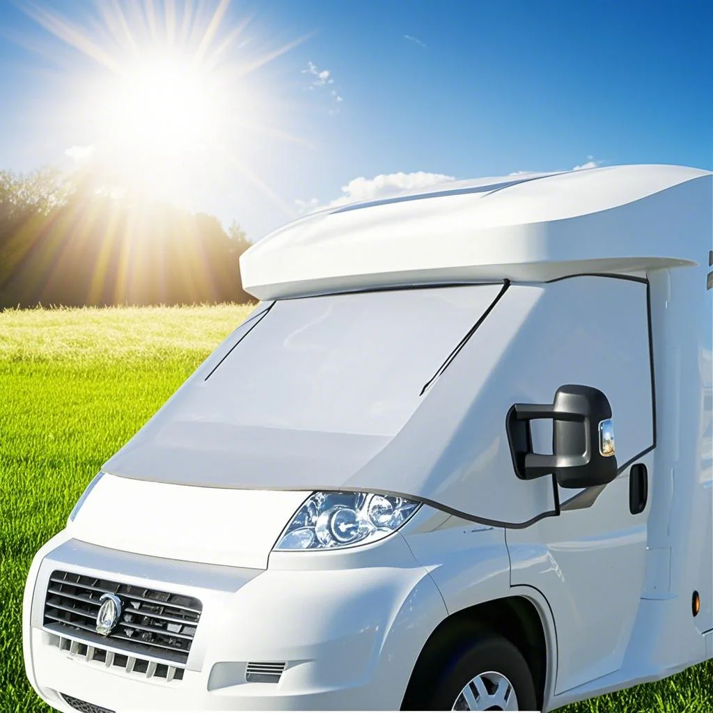 

For Fiat Ducato Peugeot Boxer Citroen Relay X250 Caravan RV Windshield Cover Sun Protection Heat Insulation Windshield SunShade