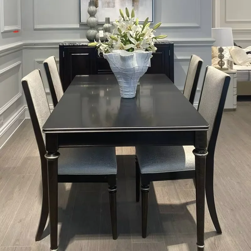 Wooden Unique Party Table Organizer Study Event Rectangular Salon Dining Table Living Room Modern Tavoli Da Pranzo Furniture