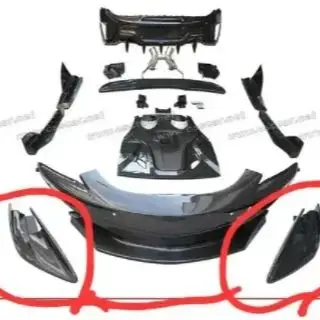 

For Mclaren 540C 570S 570GT Upgrade 600lt Style Car Front Bumper air Vents Bodykits Tuning Accessories