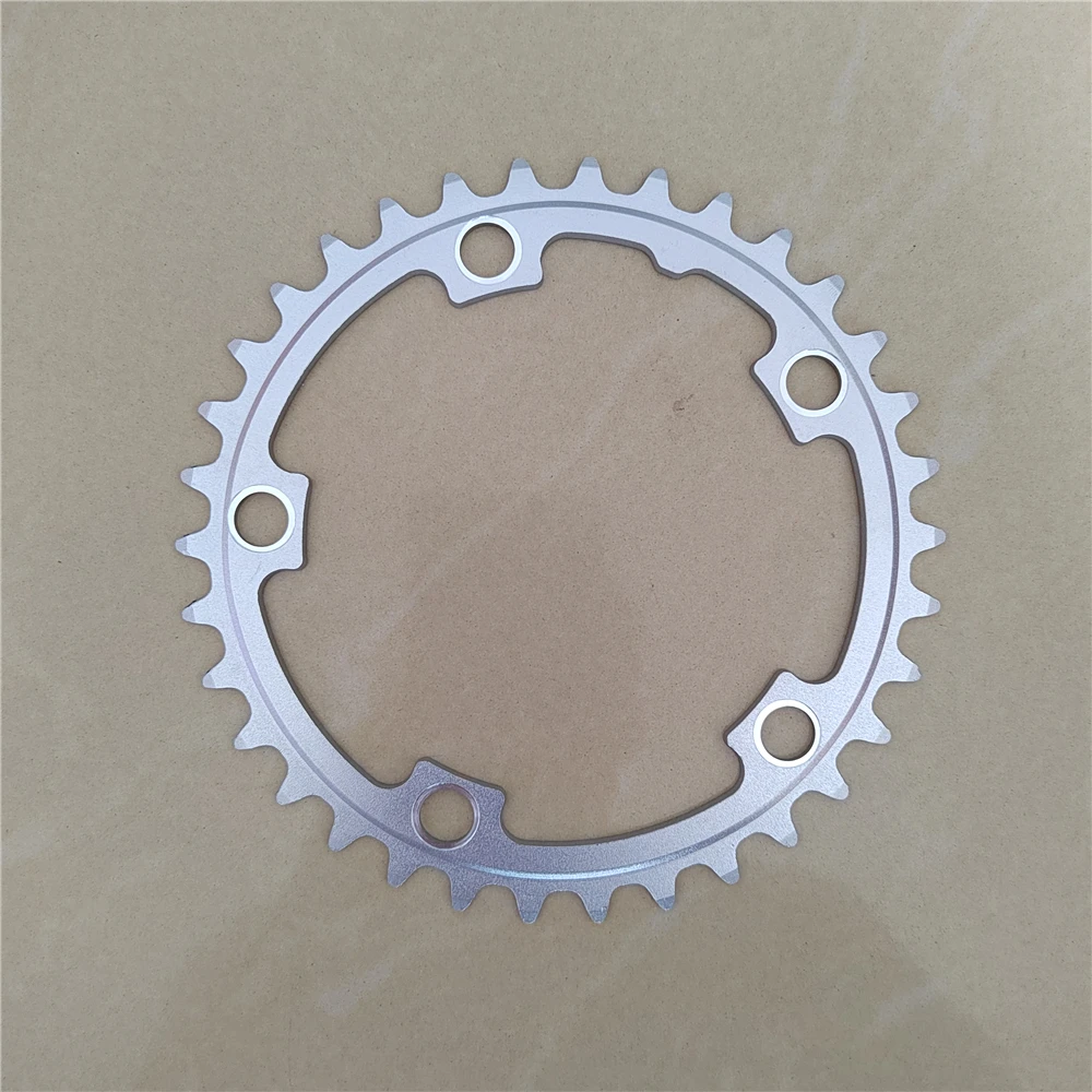 110BCD 50T 48T 46T 34T Road Bicycle Chainring Chainwheel MTB Folding Bike Round Chain Wheel CNC Silvery for Double Speeds