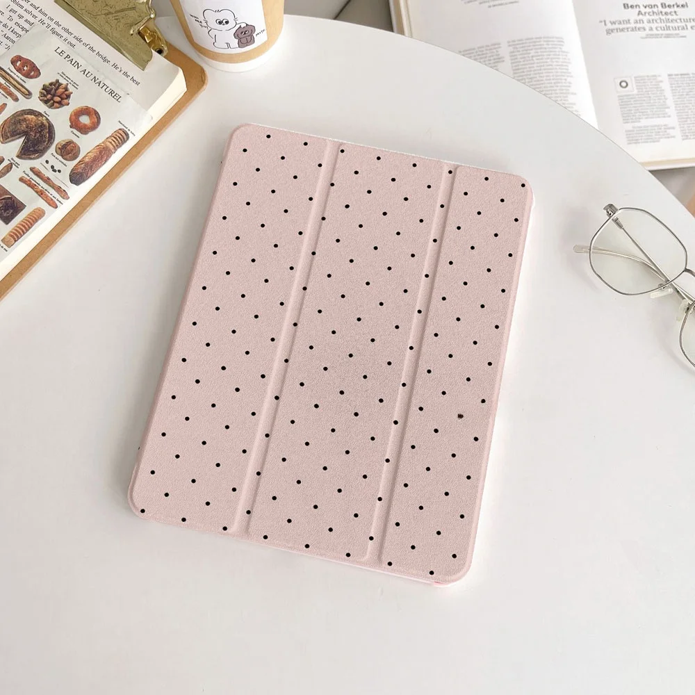 غطاء حماية للآيباد بتصميم مرآة منقطة لـ pro /3 وAir7 مع فتحة للقلم، متوافق مع الجيل الثالث عشر 0.9 بوصة والجيل التاسع 0....