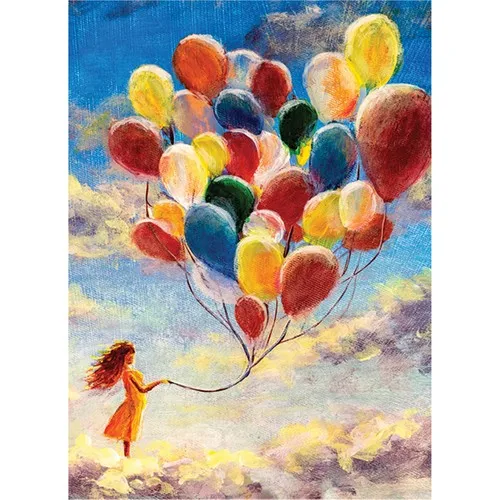 Blue Focus 1000 Piece Jigsaw Puzzle - Flyıng Balloons