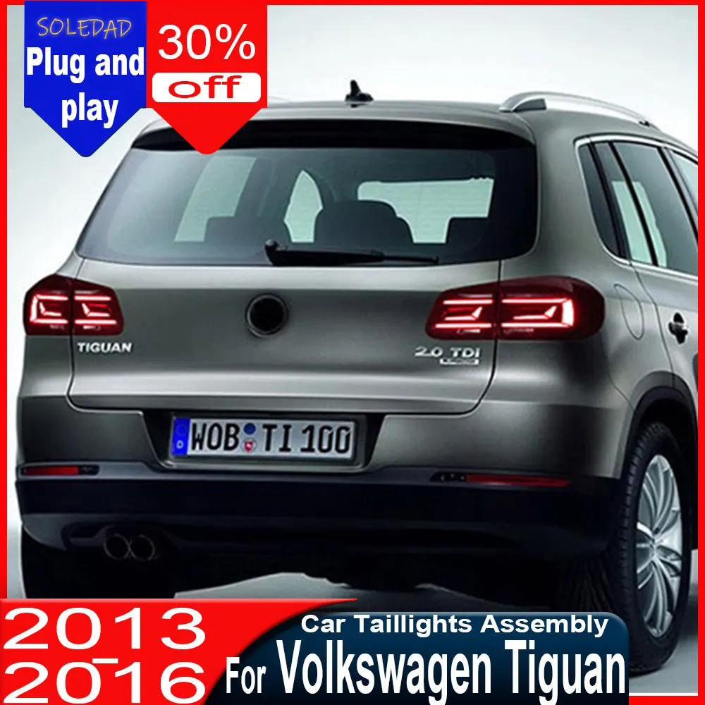 Car taillight For Tiguan 2013 2014 2015 2016 LED Auto Taillight Assembly Upgrade Signal Lamp Tool Accessories