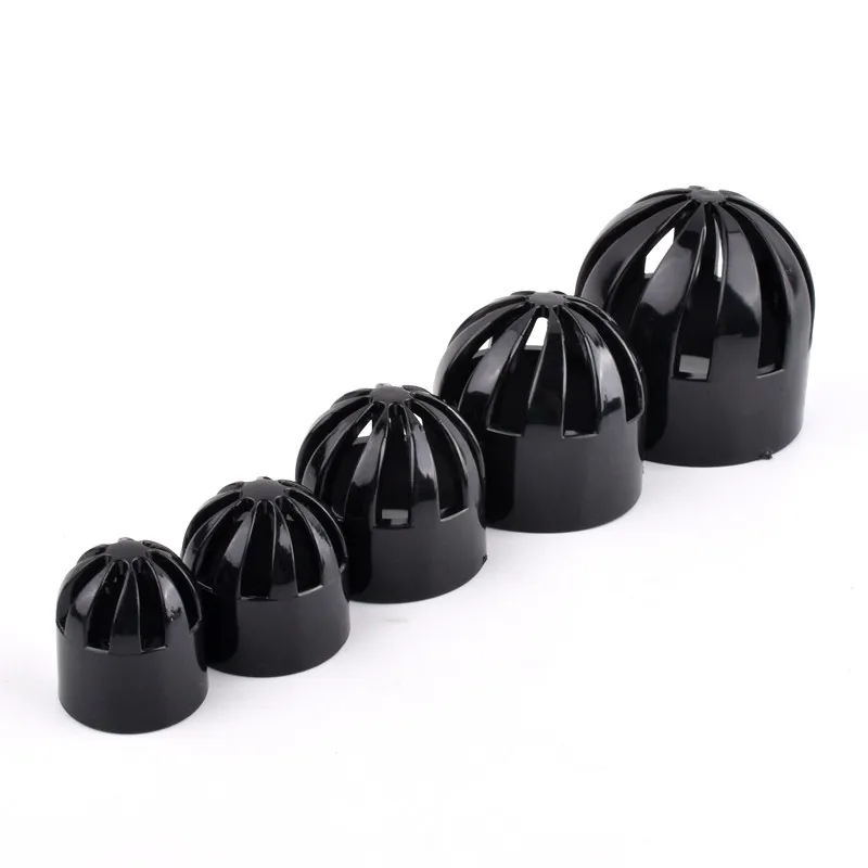 20~50mm Black PVC Pipe Connector UPVC Pipe Garden Water Elbow Tee Joint Aquarium Tank Water Supply Drainage End Cap Connectors