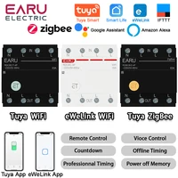 Tuya eWeLink WiFi ZigBee disyuntor inteligente MCB 3P + N temporizador relé interruptor Control remoto por voz para asistente de Google Home Alexa