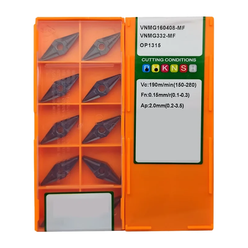 

VNMG160408-MF OP1215 OP1315 Turning Insert CNC Lathe Cutting tool Carbide Inserts