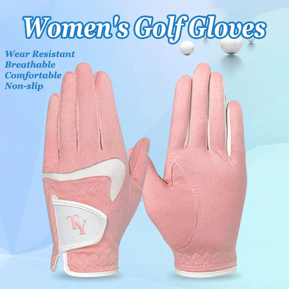 

Breathable Women's Golf Gloves Wear Resistant Non-slip Full Finger Golf Gloves Soft Durable Golf Mittens Outdoor Sports