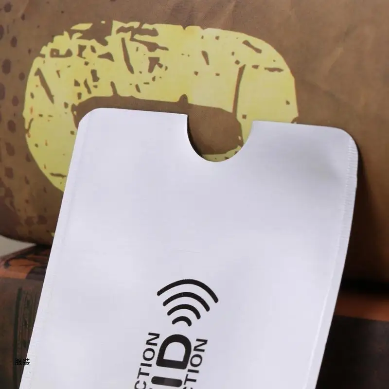 D0UD Business Credit Card Holder RFID Blocking Sleeve Protector Shield Holder for Cas