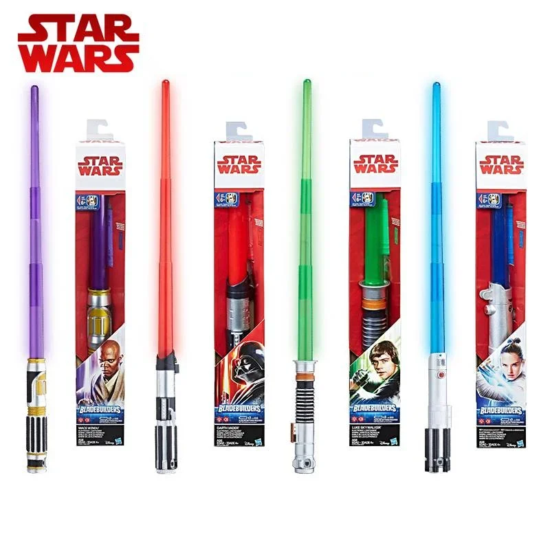 Hasbro Anime Star Wars E8 Rey Luke Skywalker Electric Lightsaber Darth Vader Jedi Knight Arts Light Sword Toys Children Gifts