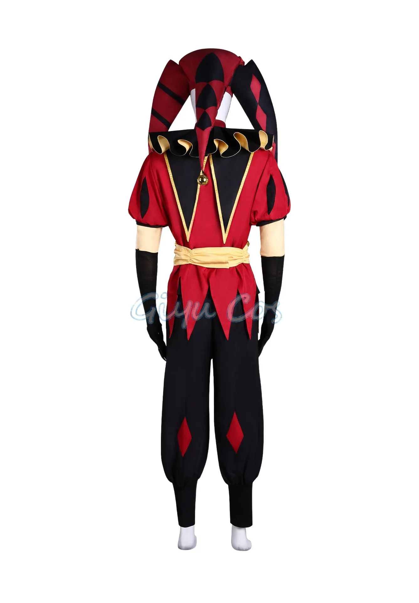 The Freak Circus Harlequin Pierrot Jester Cosplay Costume Full Set Carnival Uniform Halloween Party Masquerade Women Game - Image 4