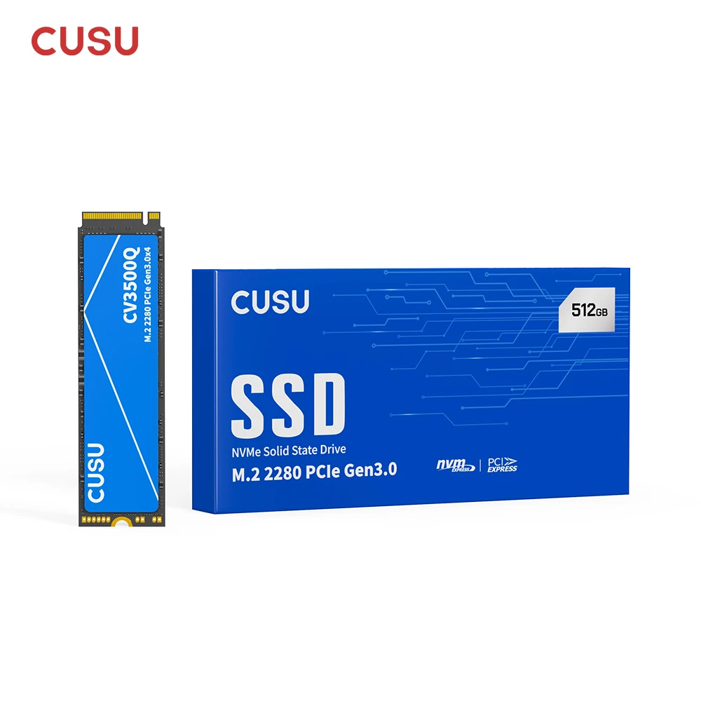 CUSU NVMe SSD 512GB 1TB SSD M2 256GB 2TB 2280 PCIe3.0 M.2 Solid