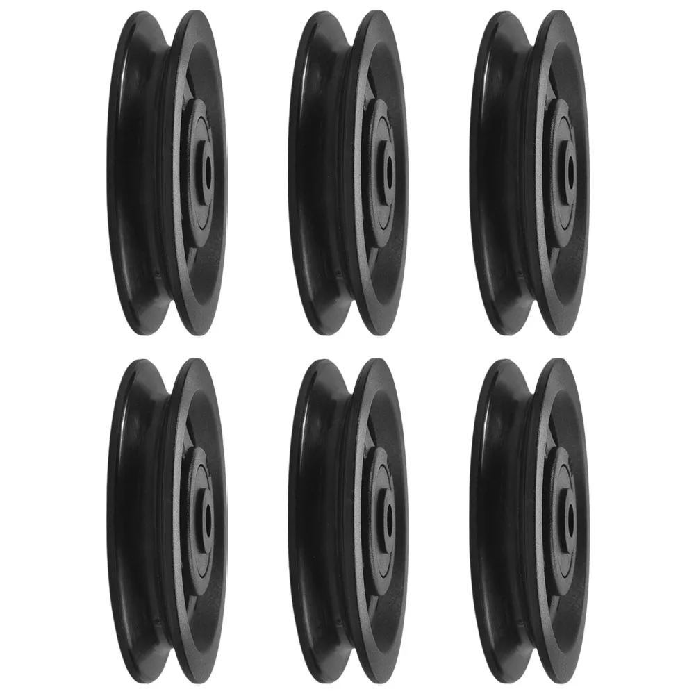 

6Pcs Gym Cable Pulley Wheel 90mm Silent Bearing Fitness Equipment Pull Down Attachment Weight Lifting Traction