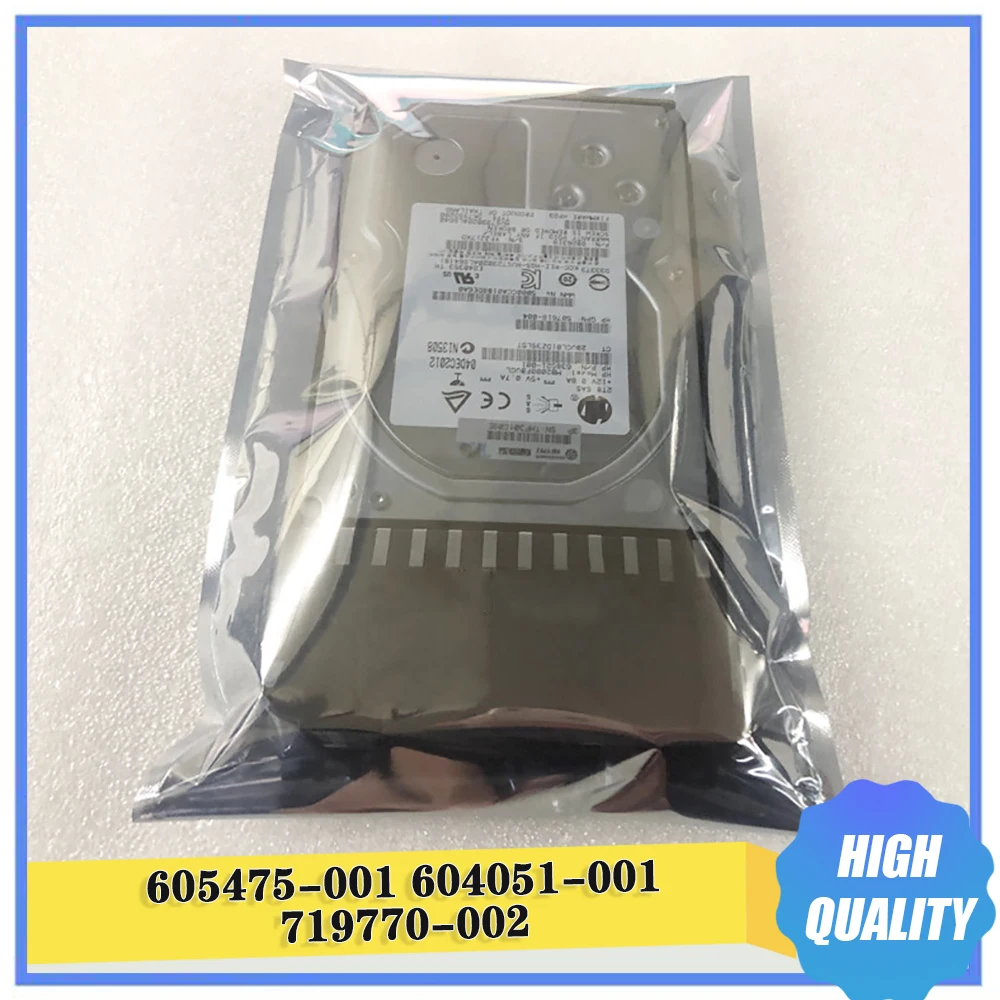 For HP Hard Disk AW555A P2000 SAS-FC 2TB 7.2K 3.5 605475-001 604051-001 719770-002