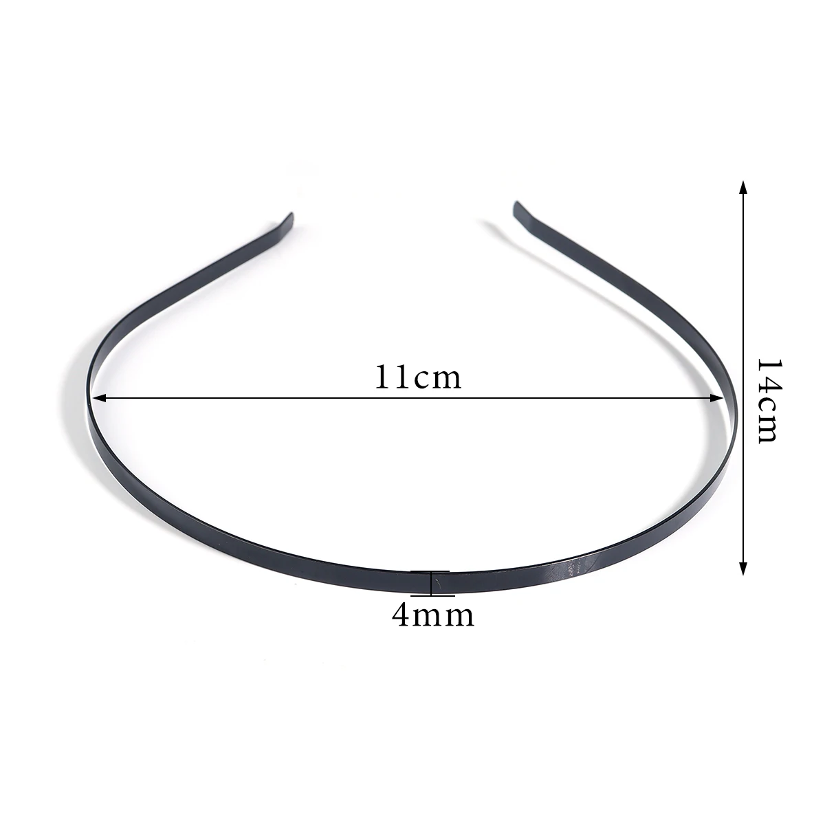 10pcs 11x14cm Metal Solid Color Headband Simple Hair Fixing Head Hoop Headband For DIY Hairbands Headwear Decor Accessories