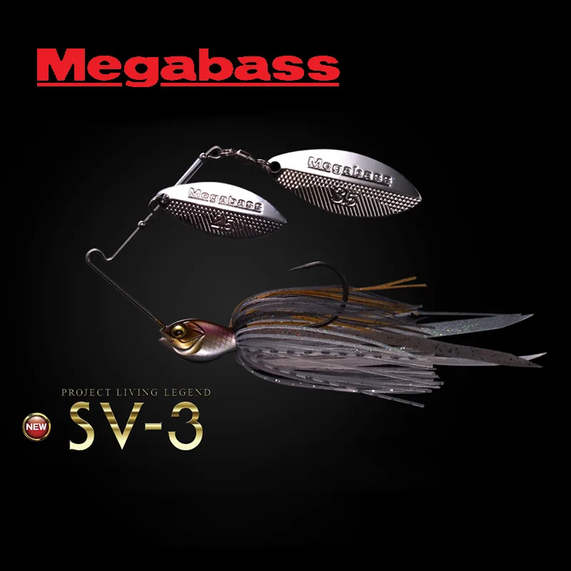 New Japanese MEGABASS composite sequined SV-3 water drop+willow leaf hard bait perch snobbery bait