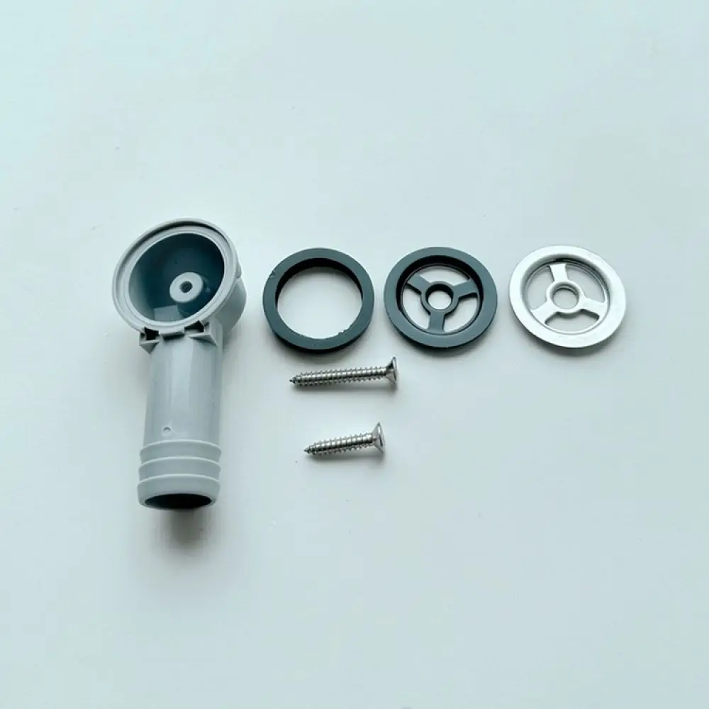 High Grade Stainless Steel Overflow Round Fitting For Kitchen Sink Quartz Basin Laundry Tub Reliable Drainage Pipe Part