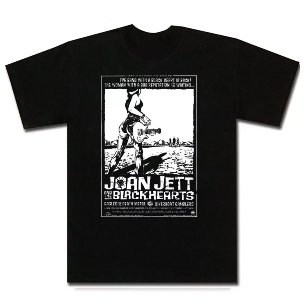 Joan Jett & The Blackhearts Runaways T Shirt Hip Hop Cotton Design Summer Man