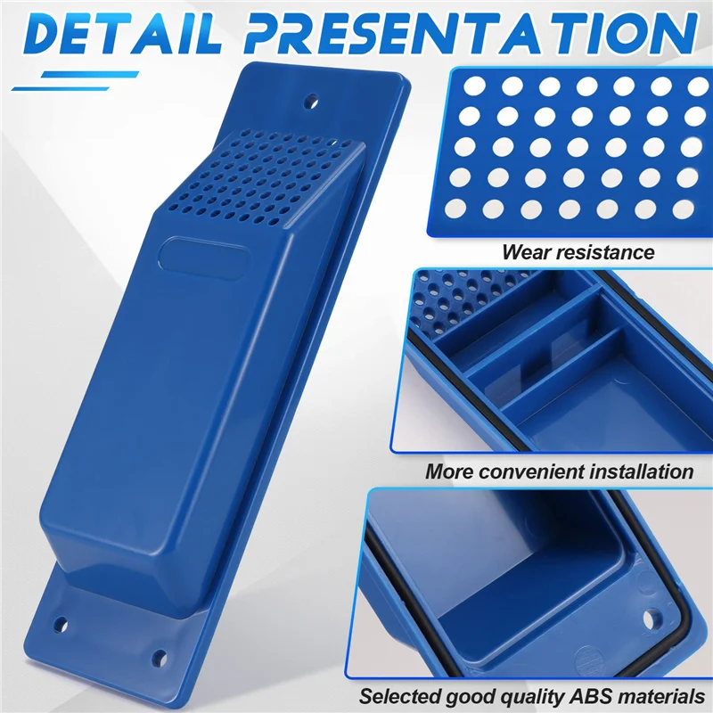 ABUL-16PCS Kit presa d'aria per contenitore di spedizione Accessori per contenitori di spedizione resistenti Kit di ventilazione del flusso Blu