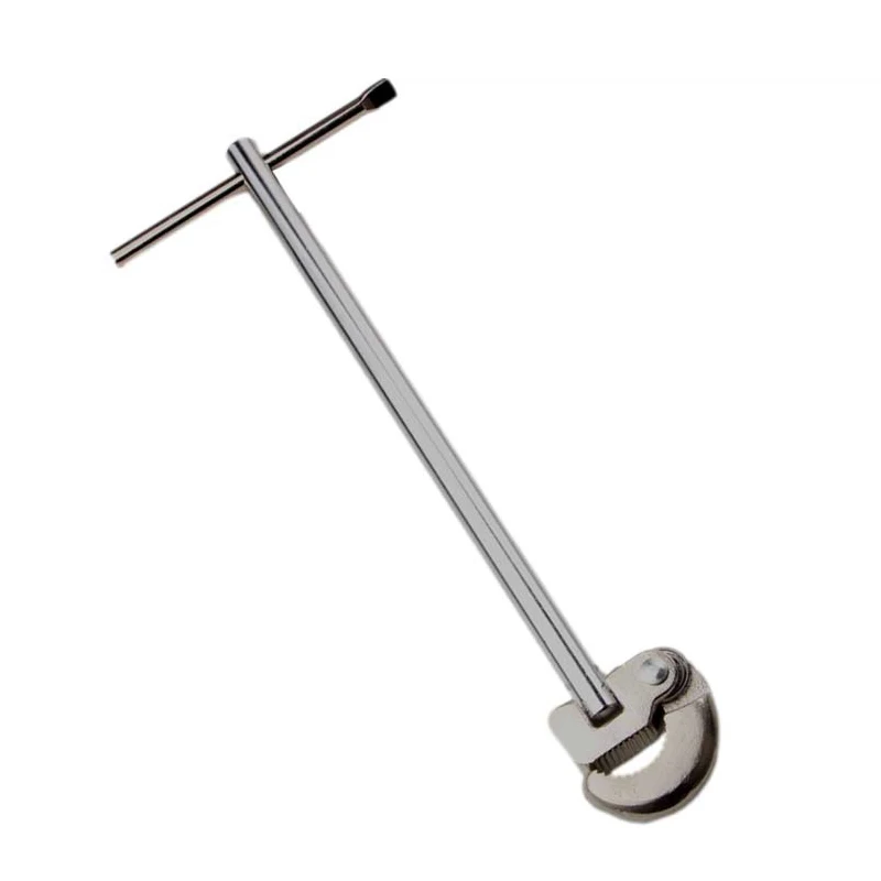 1PC T-Type  180 Degree  Rotation Clamping Faucet Basin Wrench Plumbing Tool Hand Tools  Sink Bathtub Basin Wrench