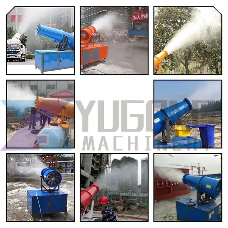 Wholesale Industrial Water Spray Fog Cannon Machine for Quarry Dust Removal Environmental Dust Control Mist Cannon Machine