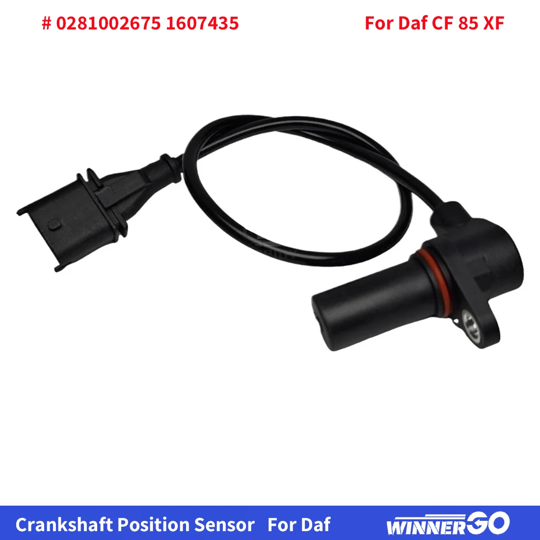 

1607435 Замена датчика положения коленчатого вала для грузовика DAF CF 85 XF 0281002675, датчик кривошипа двигателя CKP, автозапчасти