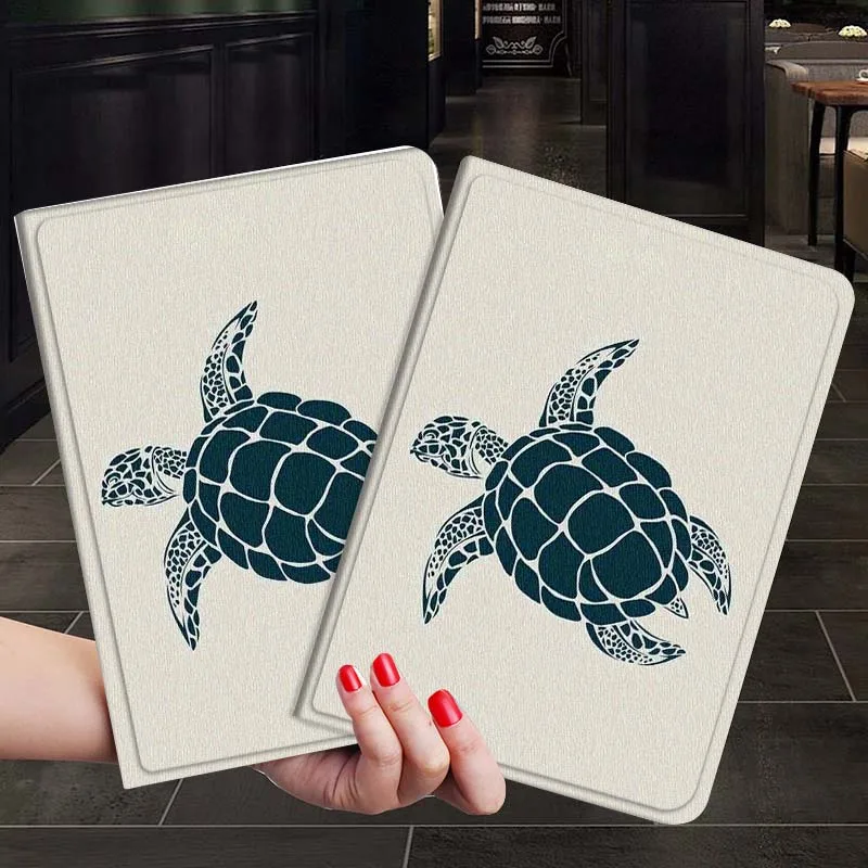 

Simplified White Green Turtles For iPad Air Mini 9.7 2 4 5 11 6th 7th gen 13 3 1 2 4 5 6 7 7.9 10.9 10.5 Inch Tablet Case