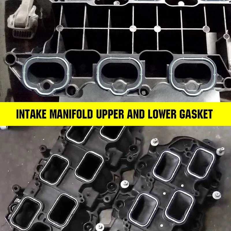 12x Intake Manifold Plenum Gasket Seal Rubber Fit For Chrysler 200 300 Dodge Charger Jeep Wrangler Ram 1500 5184562AC 5184331AC