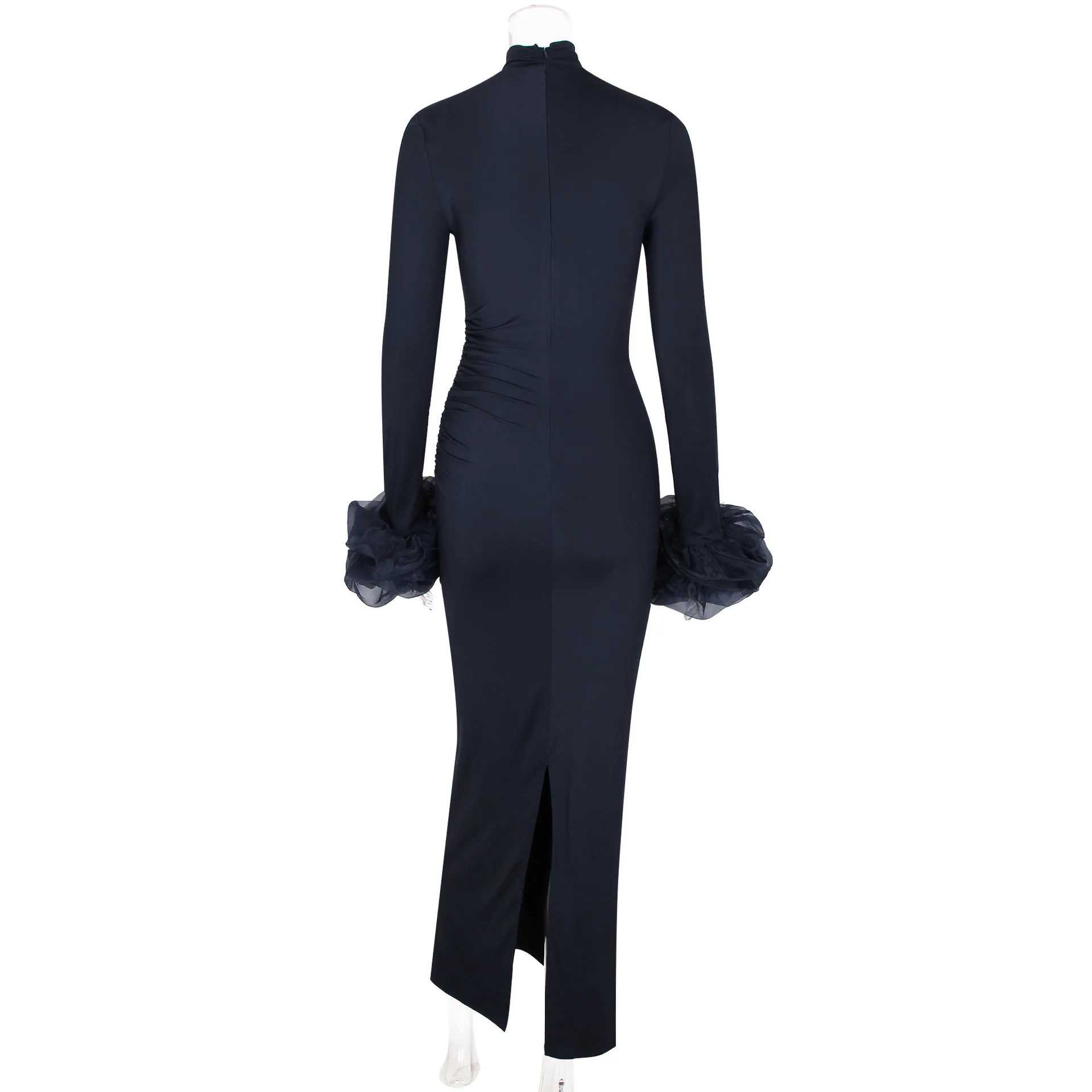 فستان ماكسي أنيق طويل نحيف للنساء لخريف وشتاء 2025 فستان ملهى ليلي مثير للحفلات فساتين فيستدوس