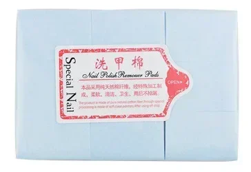 أدوات تزيين الأظافر، مناديل قطنية 100%، مناديل أظافر خالية من الوبر، مزيل طلاء جل بالأشعة فوق البنفسجية، مناديل أظافر، مسح جل مانيكير للحمام