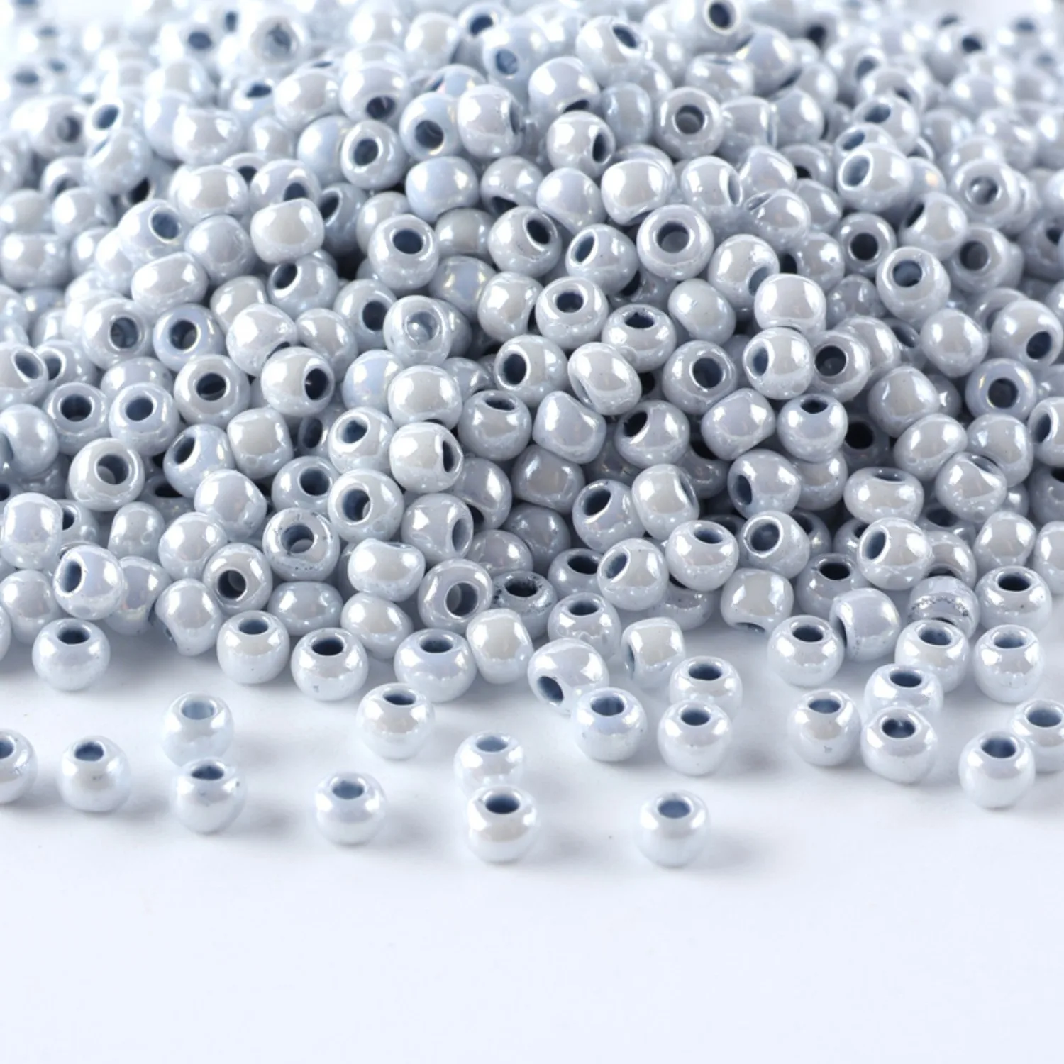 Hochwertige Perlen der Serie 11/0 in Perlmuttfarben, Schmuckzubehör, 10g/Tube, geeignet für alle Arten von DIY-Handwerk. – Detail 9