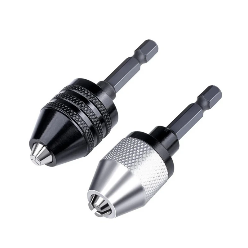 Electric Grinding Accessories Three Jaw Conversion Chuck 0.3-6.5mm Hexagonal Handle Rear Push Chuck Twist Drill Chuck Dropship