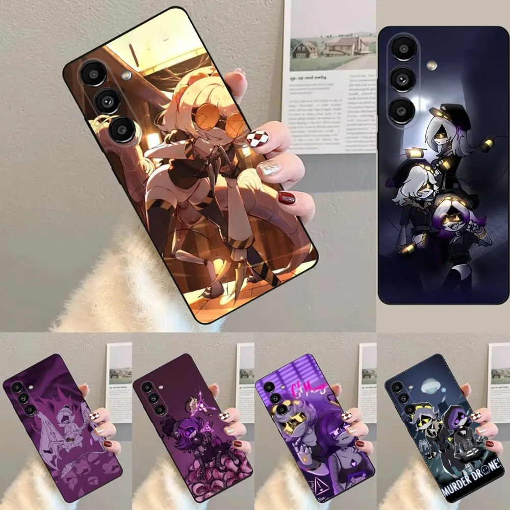 

M-Murder Drones Uzi Phone Case For Samsung S24,23,22,30,21,10,9,Ultra,Plus,Lite,FE,Soft Silicone Black Cover