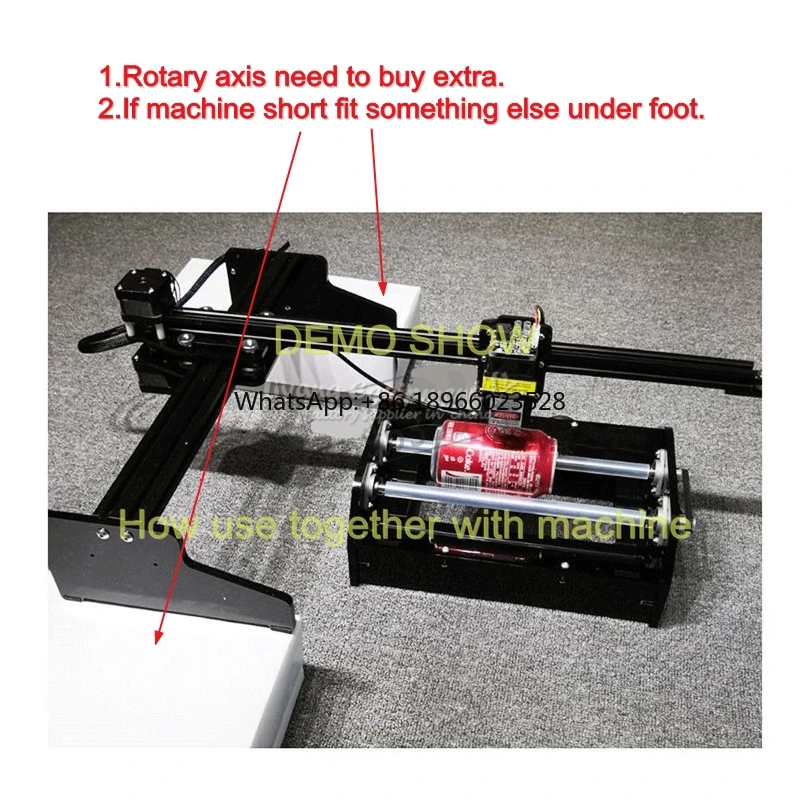 Rotary Axis Two Roller Cylinder Compatible For Top qualityBOT-ARM 2417 4036 Laser Engraving Machines