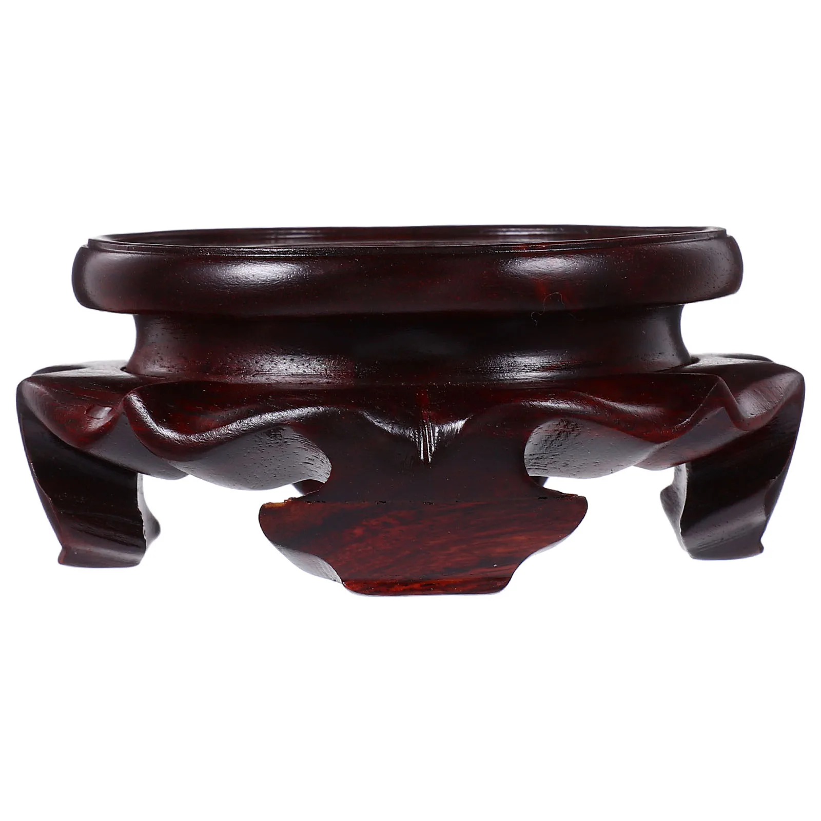 

Wooden Crystal Ball Holder Red Sandalwood Base Home Office Decoration Small Ball Display Stand Crystal Sphere Stand