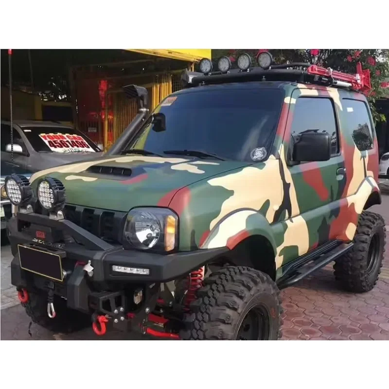 المصد الأمامي مايكر قطع غيار السيارات الطرق الوعرة لسوزوكي جيمي 98-18 4x4 سيارة الصلب الجبهة مصدات الحرس الثيران الثور بار