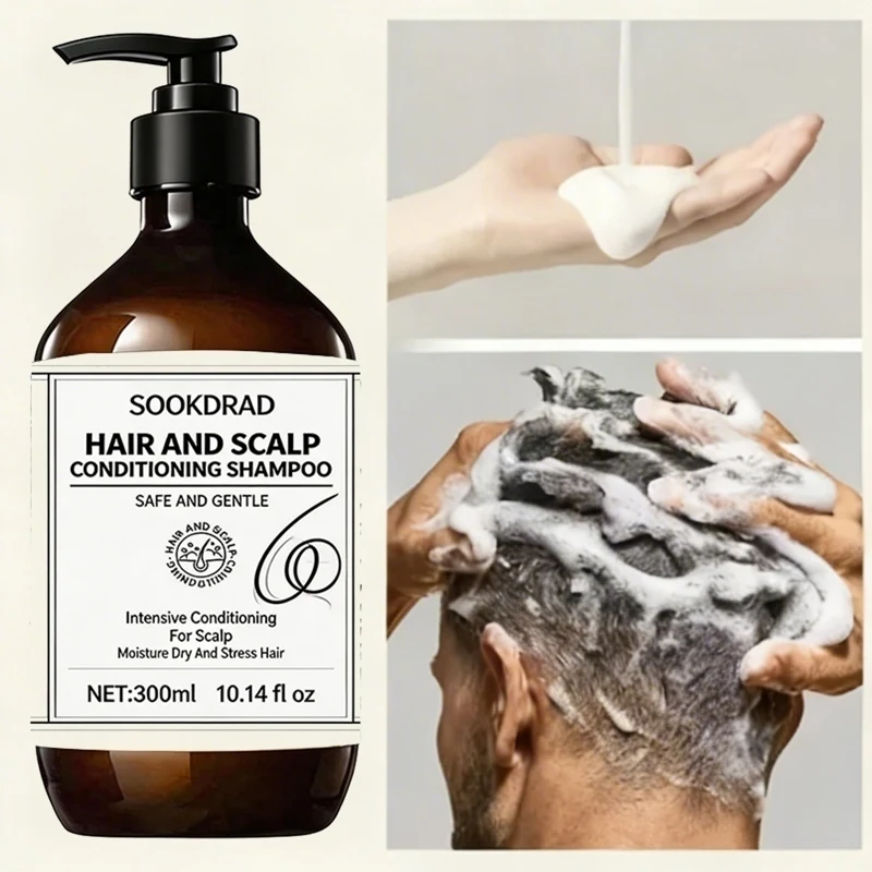 Hair And Scalp Conditioning Shampoo, Soothe Stressed Strands, Hydrating Formula 10.14fl oz For Damaged Locks