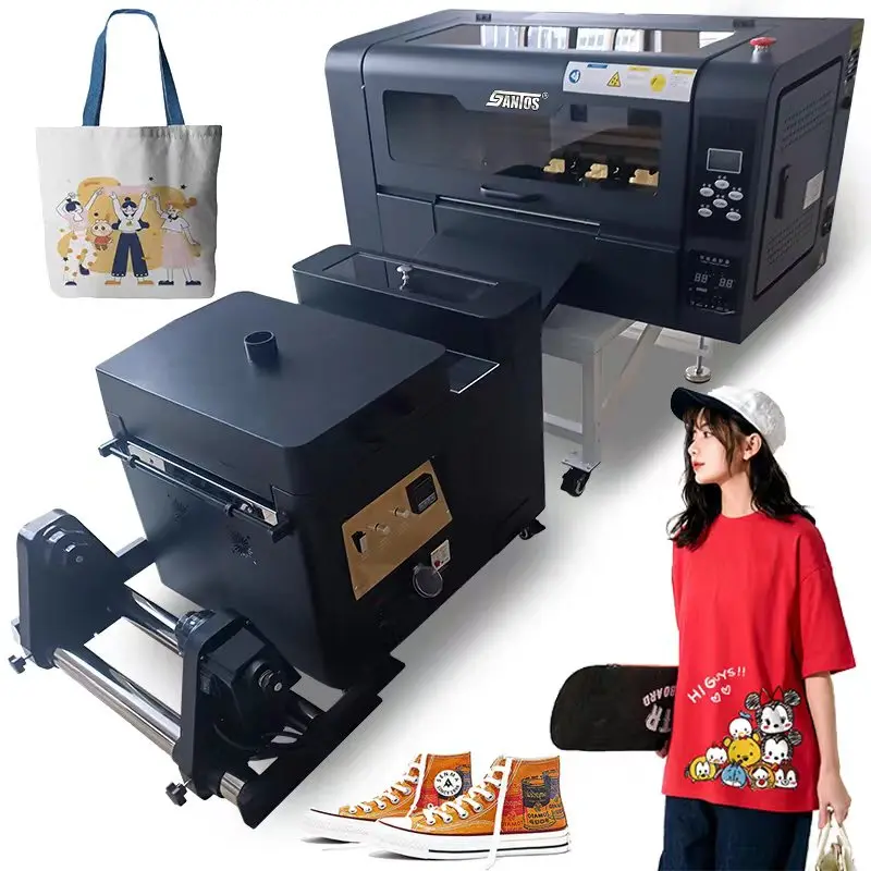 Fast Direct Garment A3 DTF Printer Roll To Roll Heat Transfer Dtf Printing Machine  Automatic Digital Pigment Ink 300mm DTF Prin