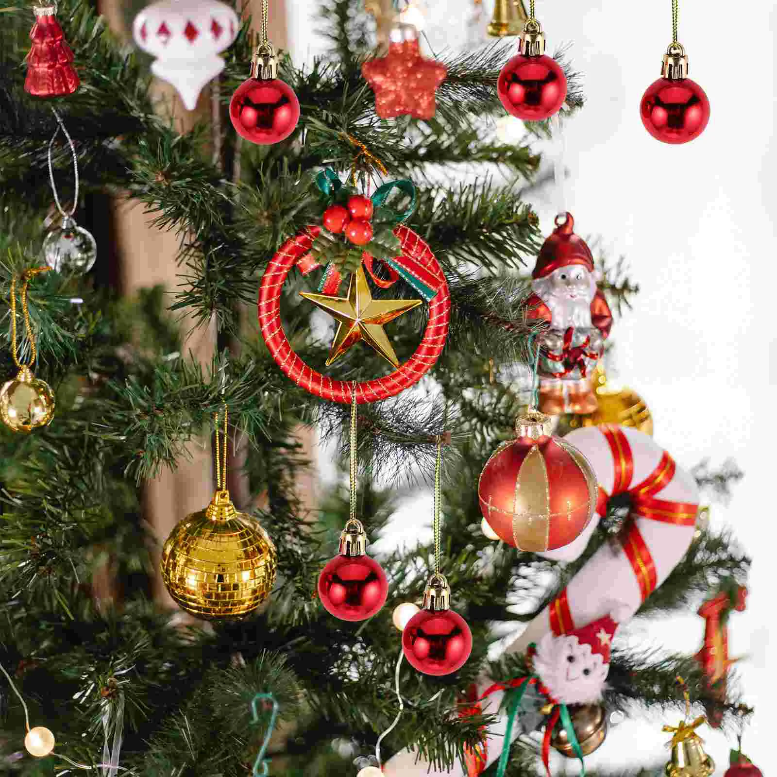 3 Cm Seasonal Decorations 3cm Shining Christmas Baubles Round Balls Tree Party Decorative PVC