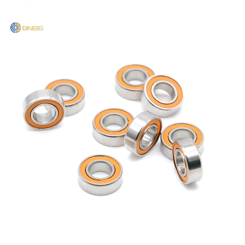 10Pcs SMR148 2RS CB ABEC7 8x14x4mm Stainless Steel Hybrid Ceramic Ball Bearing By RainDew Without Grease Fast Turning