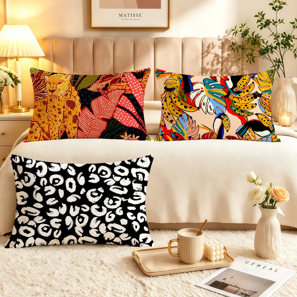 Fashion Farm Rio Retro Vintage Flower Soft Rectangle Pillowcover Home Sofa Living Room Decor Dorm Bedside Hogar Pillowcase Gift