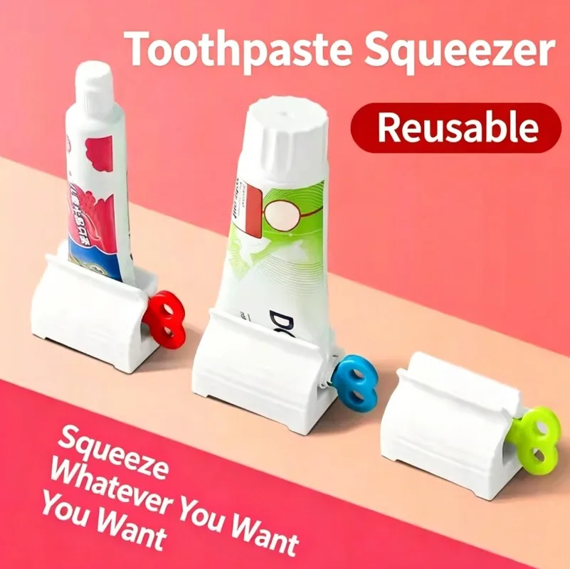 Toothpaste Squeezer, Lazy Toothpaste Dispenser, Manual Tube Clip for Kids, Facial Cleanser & Sample Squeeze Tool