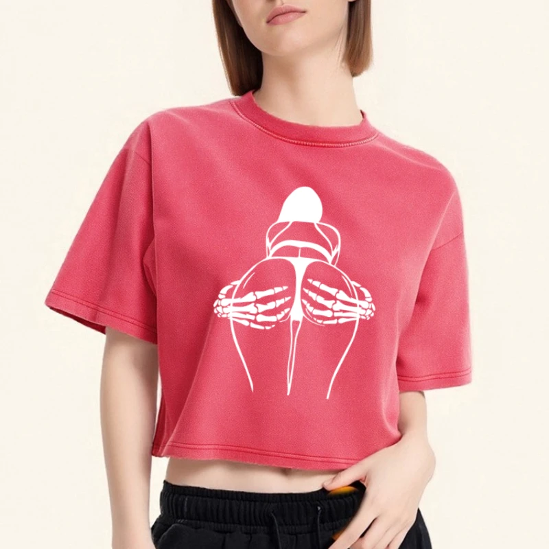 Amalfi Coast Italia Lemon Fruit Design Print Summer Cotton Round Neck T-shirt Washed Loose O Neck Short Sleeved Women Top
