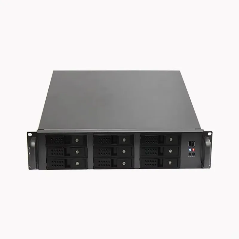 

OEM ODM Factory Manufacturing 19 Inch Industrial Rack Chassis Hot Swap 2u Server Case 9 Bay