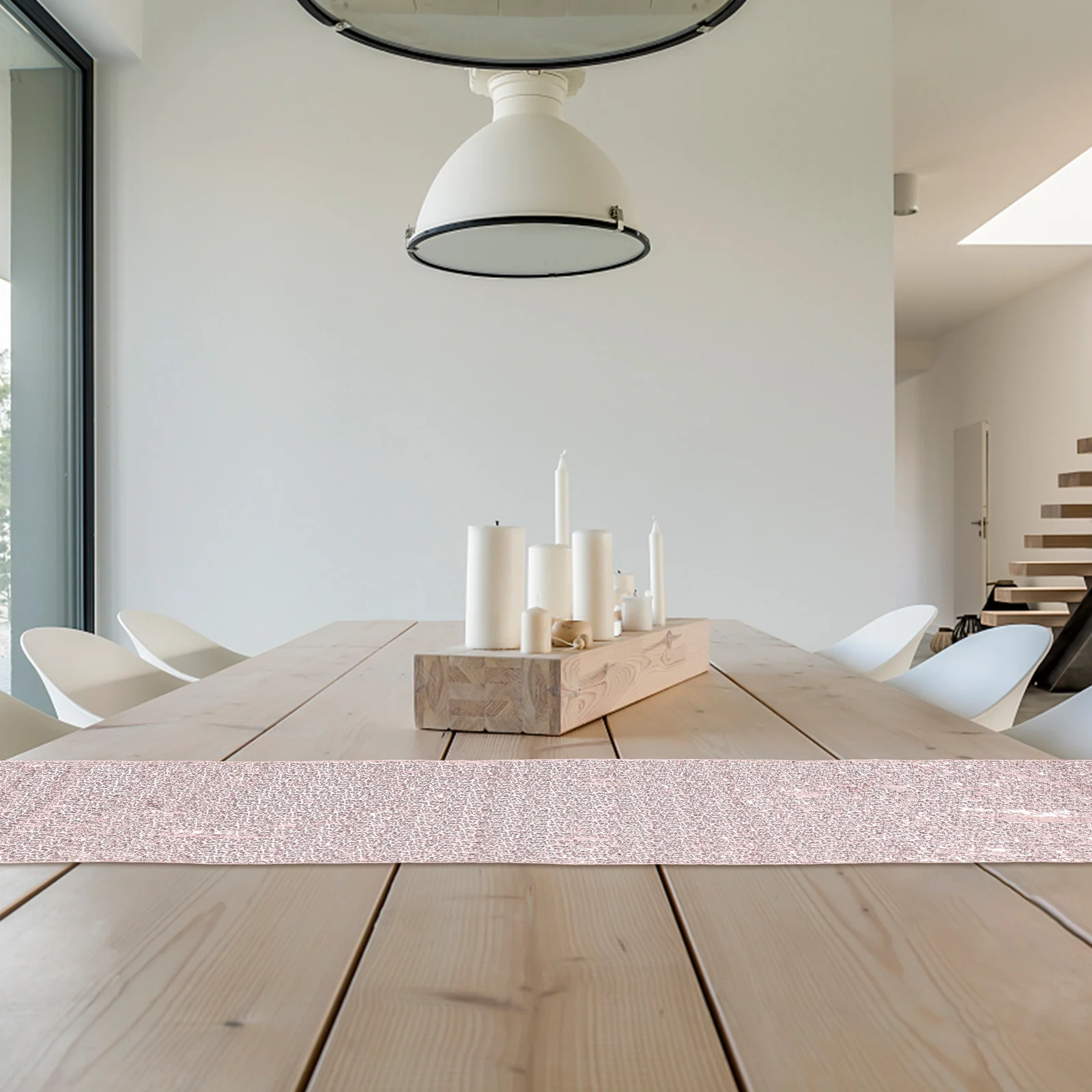 

Rose Gold Sequin Table Runner Polyester Dining Table Cover Wedding Party Banquet Decoration Glitter Linens